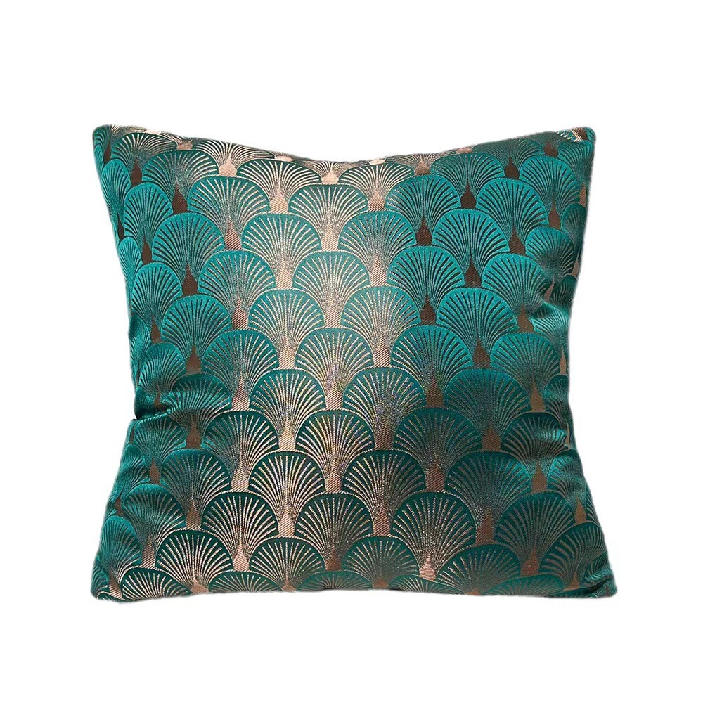 Entry Lux Pillow Shell Pattern Living Room Sofa Cushion Cover Lumbar Cushion Cover High Precision Jacquard New Chinese Pillow