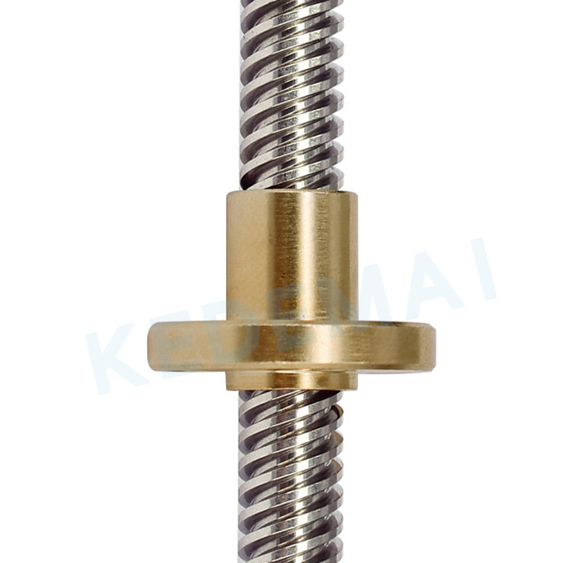 304不锈钢梯形丝杆粗牙丝杠 t12 16 20 25 28 30 32t型螺杆铜螺母