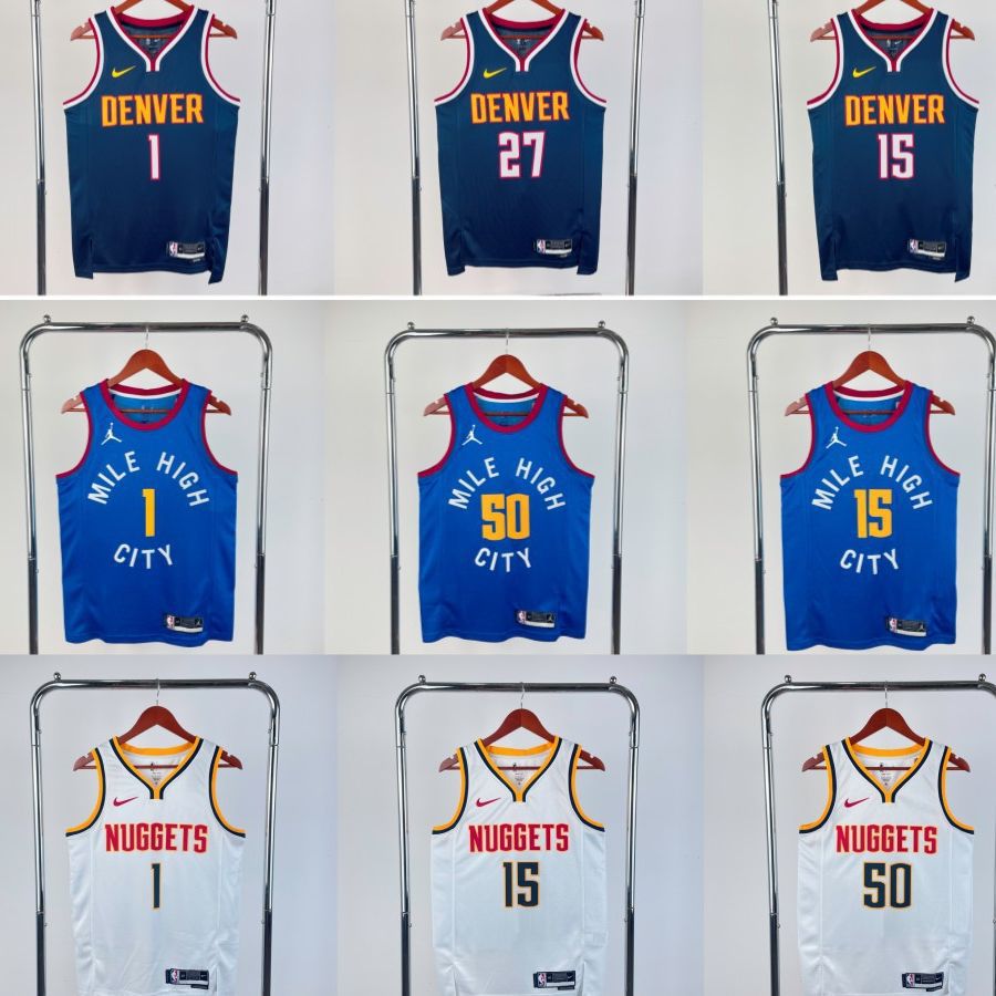 nba23赛季掘金队1号小波特15号约基奇球衣27号穆雷50号戈登背心