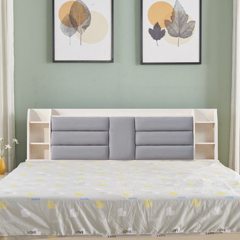 床头板软包简约现代床头靠背单买床头1.5米1.8米床头轻奢落地床头