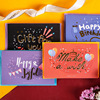 Mu dye Happy Birthday english letter originality three-dimensional Greeting cards celebrate a birthday Blessing Leave a message Cassette envelope 4 election Mu dye Happy Birthday english letter originality three-dimensional Greeting cards celebrate a birthday Blessing Leave a message Cassette envelope 4 election
