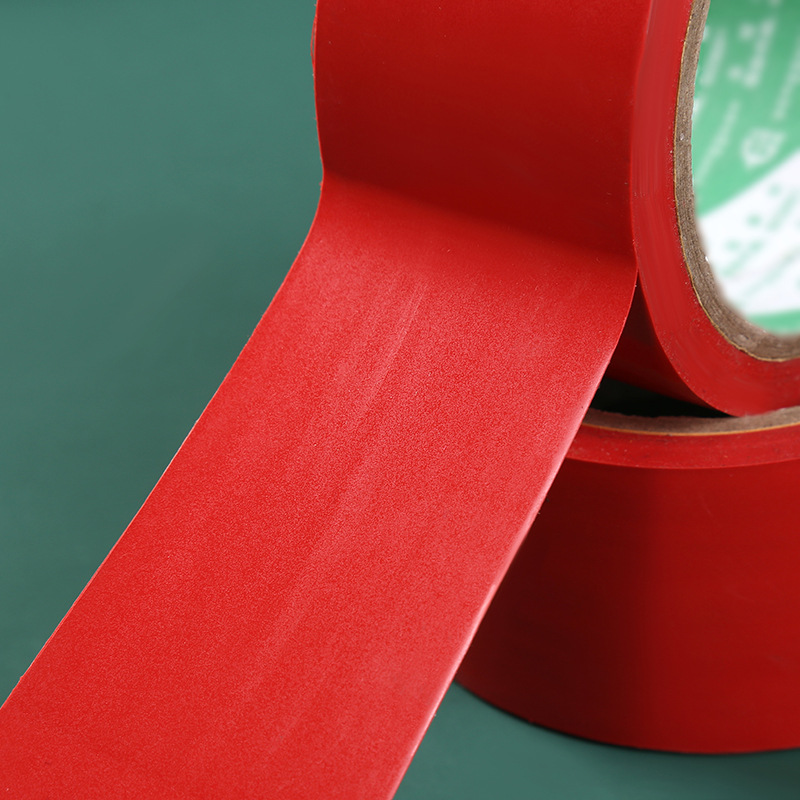 红色警示胶带工厂车间地面分隔警戒标识胶带防水耐磨醒目高粘胶带