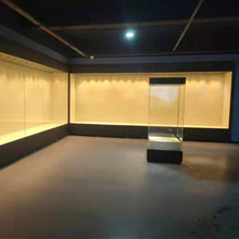 成都博物馆展示柜古董字画金属靠墙通柜重庆陈列柜电动门玻璃柜台