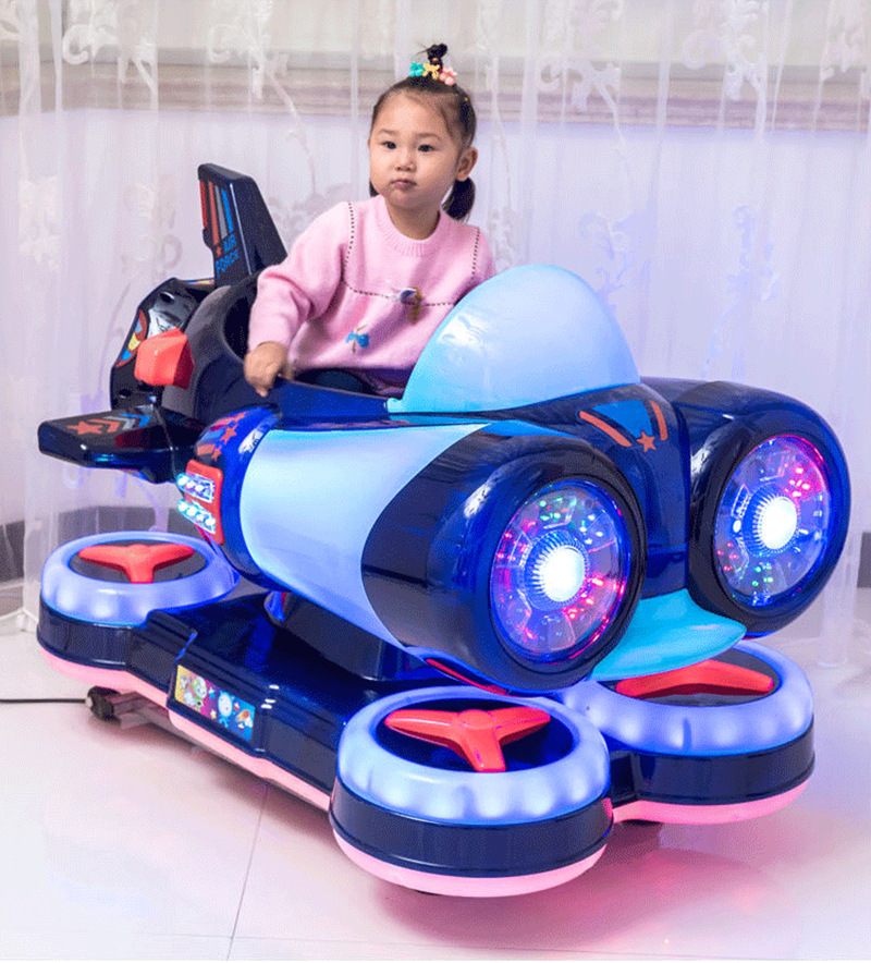 2021年新款摇摇车儿童投币带音乐飞艇超市门口商店摆机