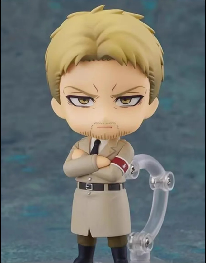 新款到货 q版粘士 1893#进击的巨人 莱纳 布朗 可换脸手办-阿里巴巴