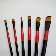 绘画油画笔 扇形油画笔多尺寸艺术绘画涂装油画笔