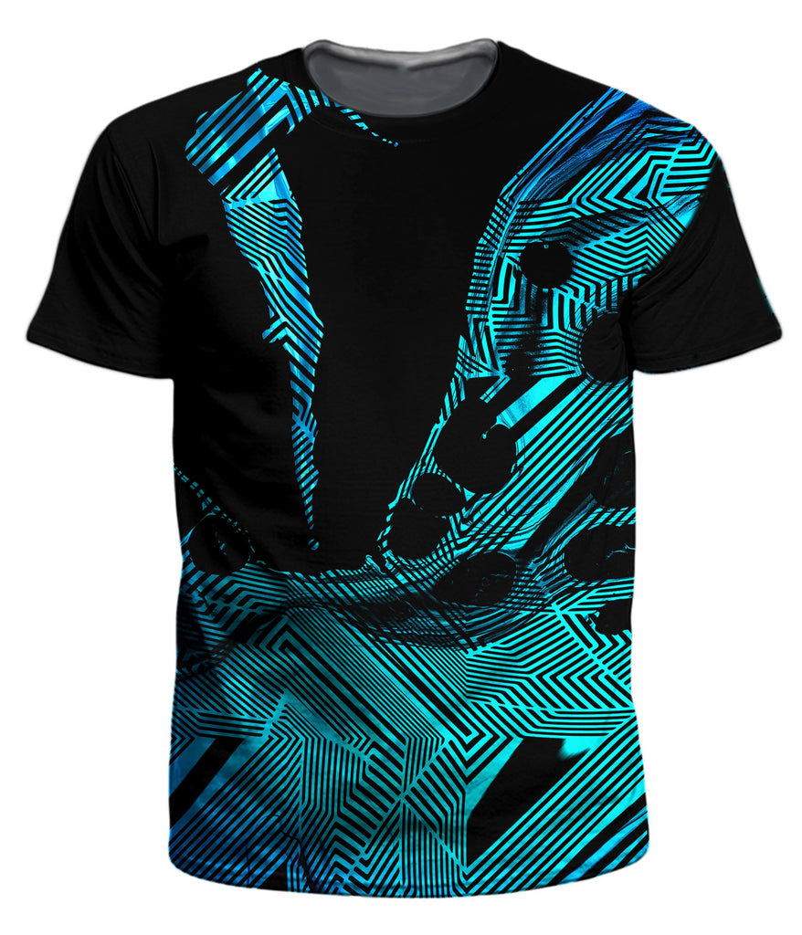 跨境t恤时尚 新款新奇图案数码印花3dt恤男士 街头潮流运动款短袖