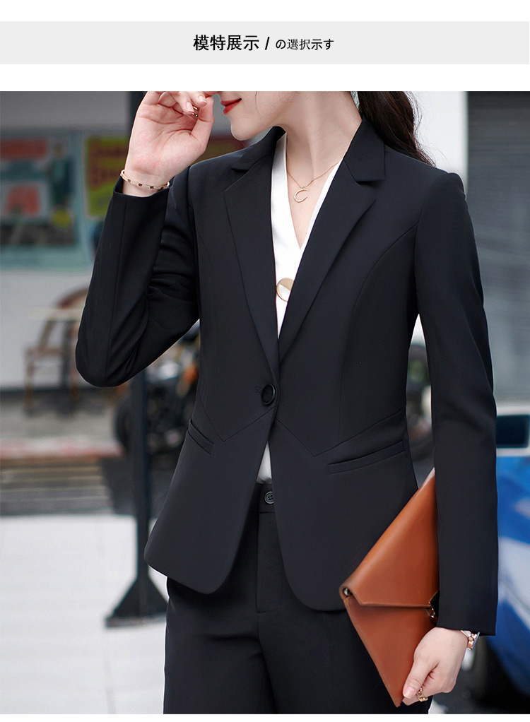 冬装新款职业装女装套装韩版小西装长袖西服正装办公室文员工作服