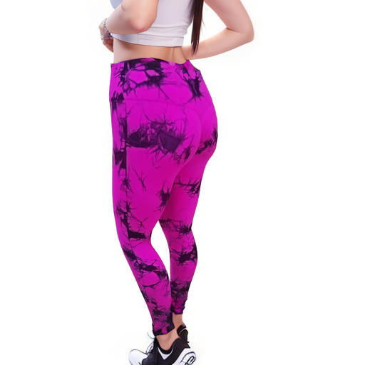 Fashion Hanging Dyed European and American Style Sexy High Waist Hip-Showing Tie-Dyed Yoga Pants Peach Pants Skipping Rope Breathable Sweat Absorbing Fitness Pants