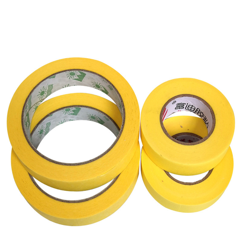 厂价批发供应美纹纸胶带 美纹纸胶布 装修喷漆遮蔽家装单面胶