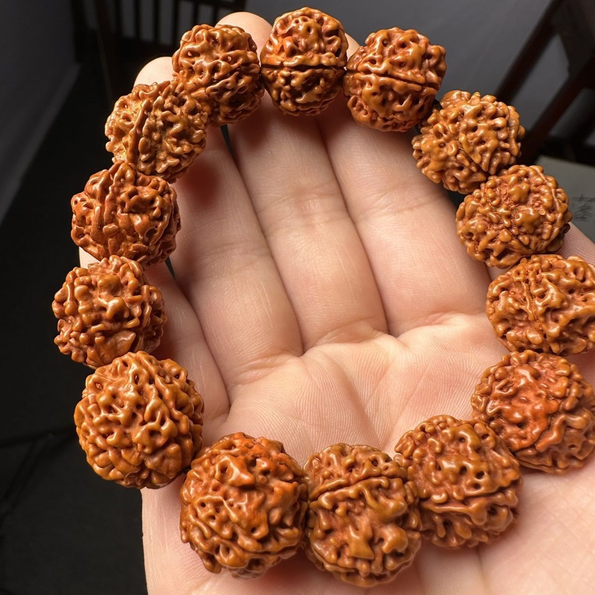 大金刚金刚菩提子菩提尼泊尔手串男款爆肉手链原籽五瓣文玩金刚