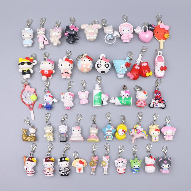 外贸热销  百变猫咪 钥匙扣挂件 包包拉链 手机链配饰卡通公仔