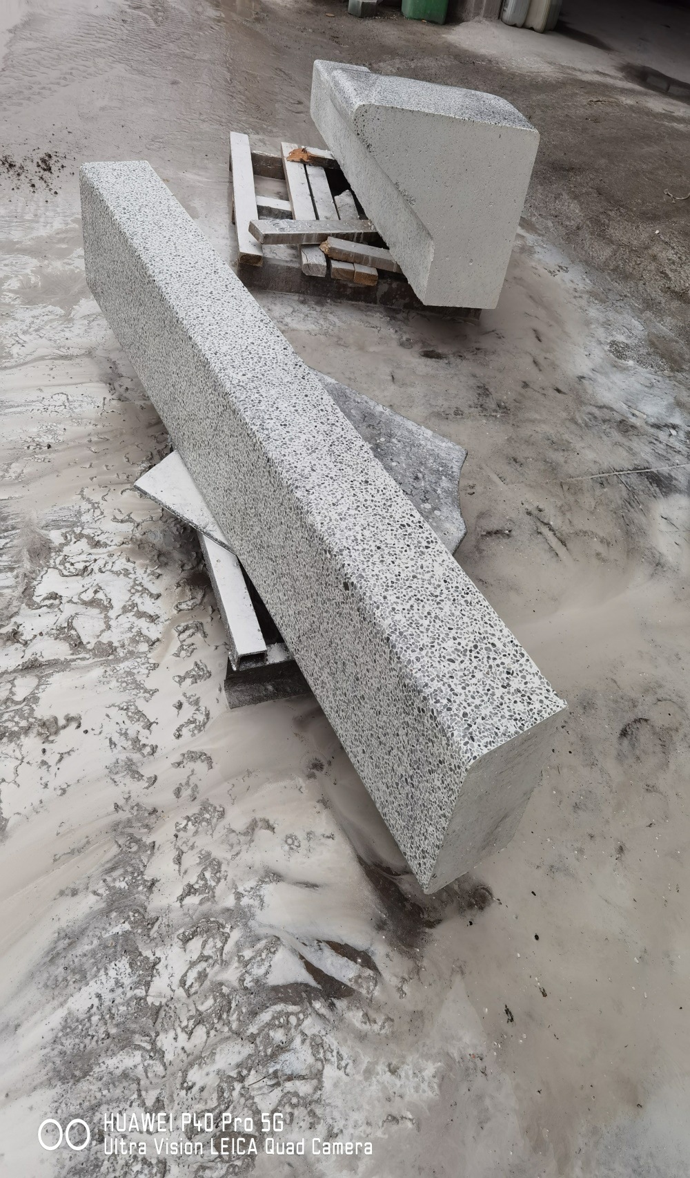 水磨石景观坐凳花园坐凳高低衔接段分左右1800*650/300*500/200