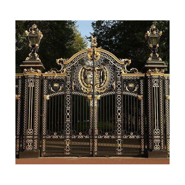 美式金属铁艺门厂家直供新式别墅大门庭院欧式高档小区铁艺大门