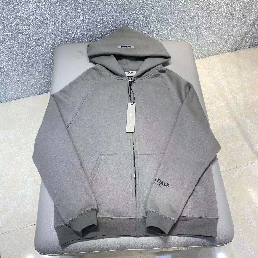 essentials 卫衣开衫休闲外套潮2021冬季新款高街连帽上衣情侣款