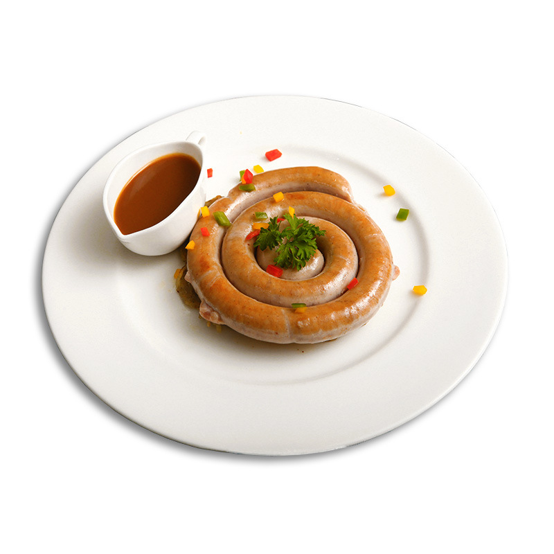 盘状猪肉煎香肠250g*4个德国风味早餐肠西餐烧烤肠俄罗斯盘肠包邮