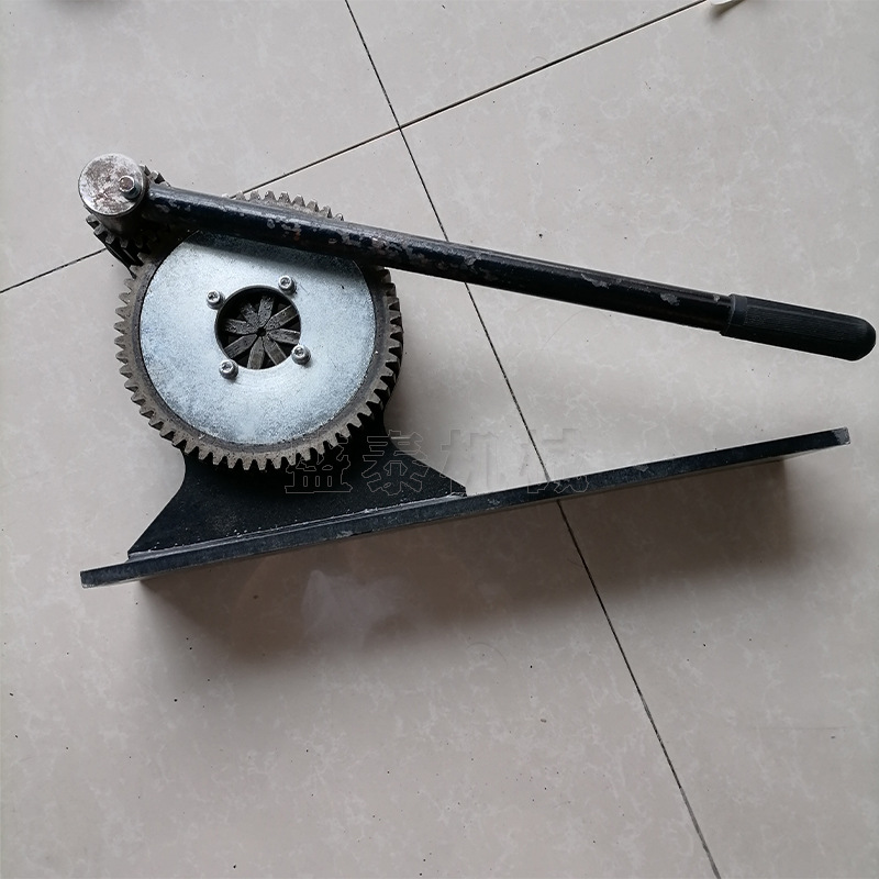 8牙手动齿轮锁管机小型手动扣压机 农用喷雾器打药管胶管压接头机