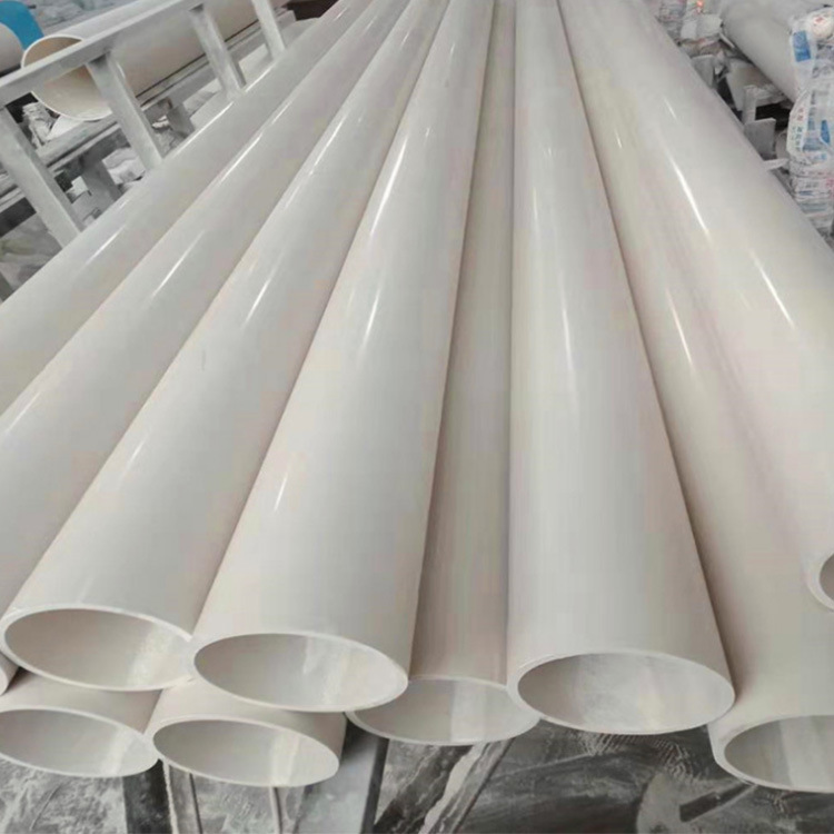 湖北联塑 pvcu110市政建筑工程埋地下水排污管道管材 白色塑料