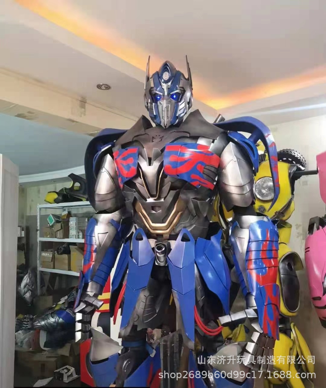 真人可穿戴演出道具铠甲变形金刚擎天柱高端道具婚礼婚庆演出服饰