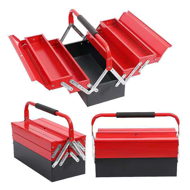 Iron Hardware Storage Folding Toolbox Exquisite Craft Storage Toolbox Household Workshop Repair Universal