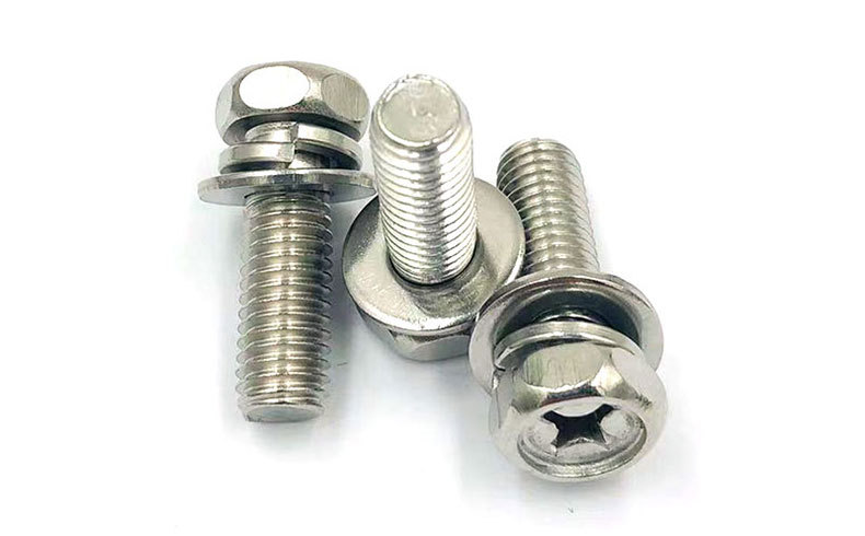 批发组合304十字螺栓gb9074六角头螺钉m8x25不锈钢凹穴六角头螺栓