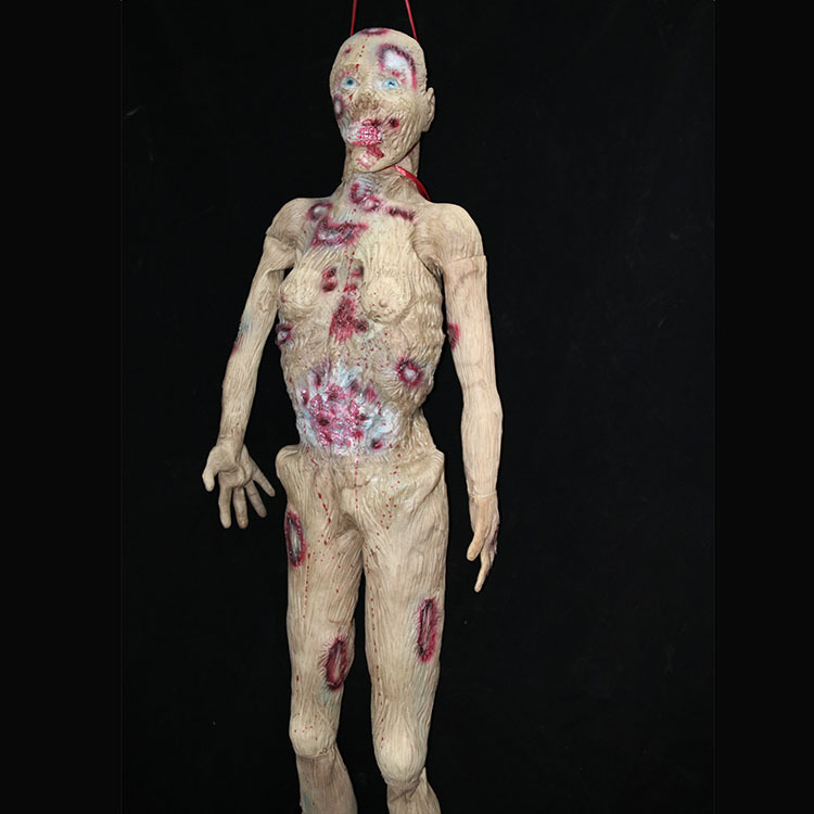 万圣节鬼屋恐怖主题场景布置道具男尸吊尸仿真全身丧尸假尸体