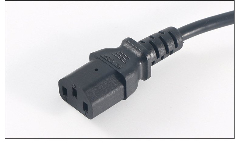 三芯美式品字尾电源线 美标认证插头电源线 美规ac电源插头线