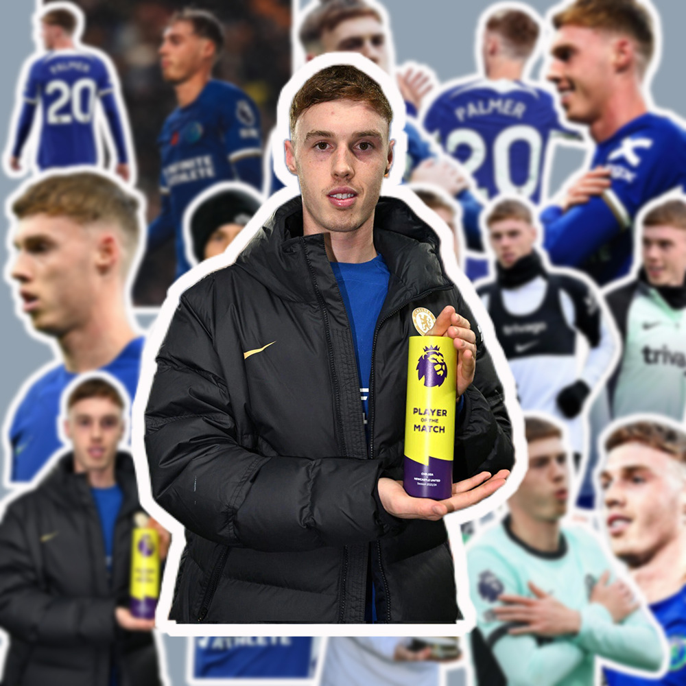 英超切尔西俱乐部帕尔默贴纸足球球星装饰diy贴画手机平板水杯贴