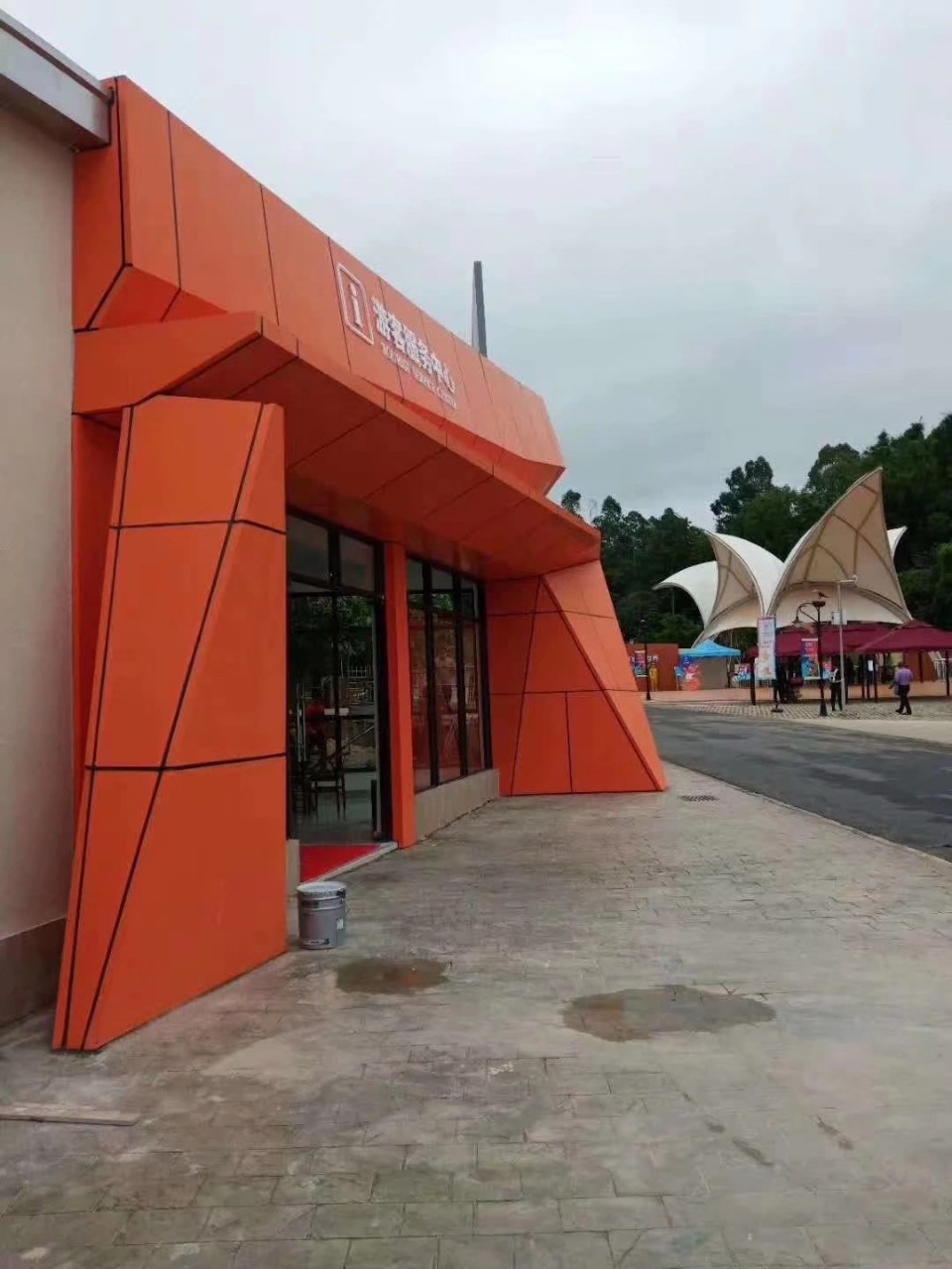 户外装饰铝单板 工程造型铝单板 凹凸三角形铝单板门头