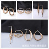 Copper plating 14k True Blonde 925 Silver needle Simplicity Hoop Backing diy Earrings Jewelry Cold Hoop