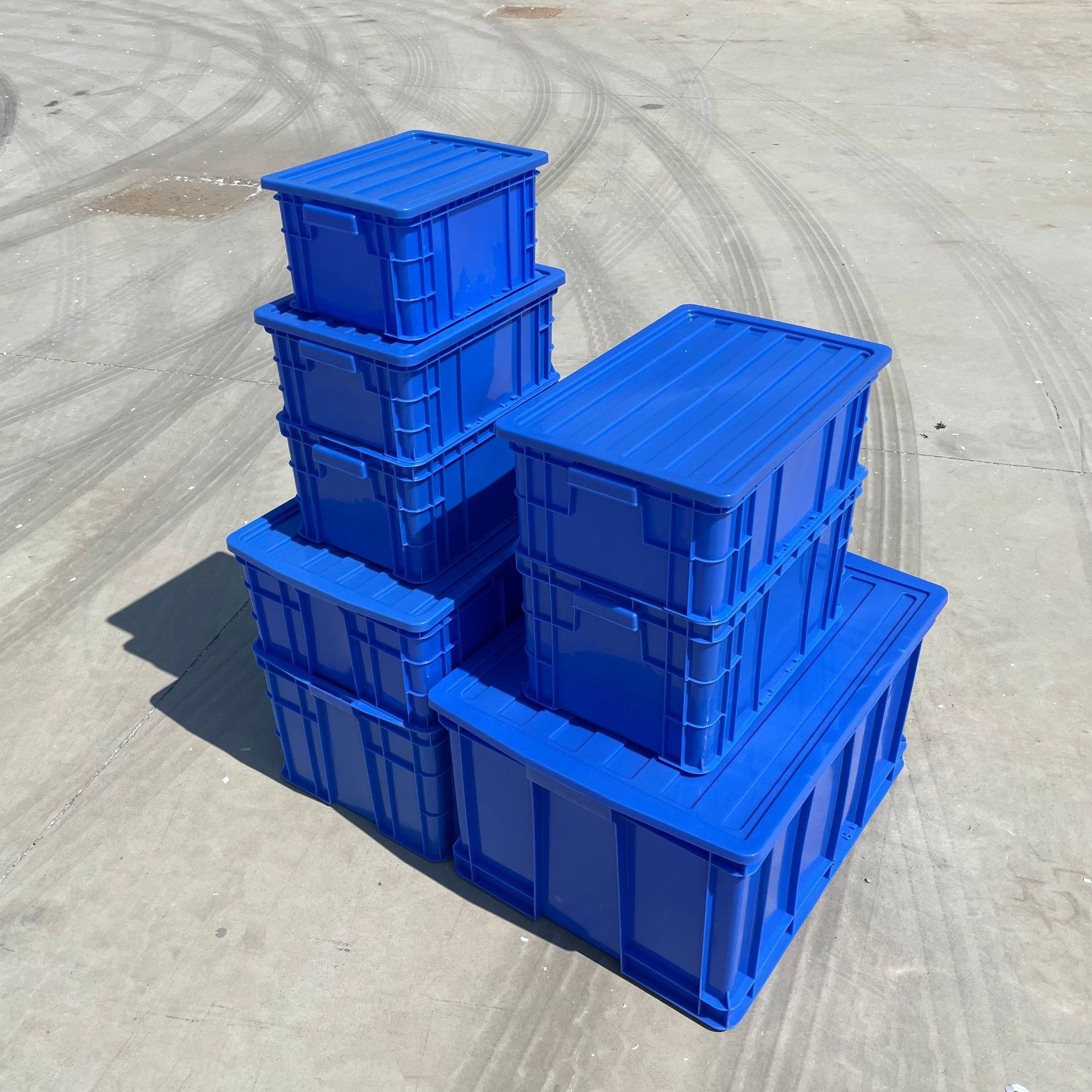 羽佳厂家塑料周转箱 加厚物流周转箱长方形塑料箱带盖塑料框批发