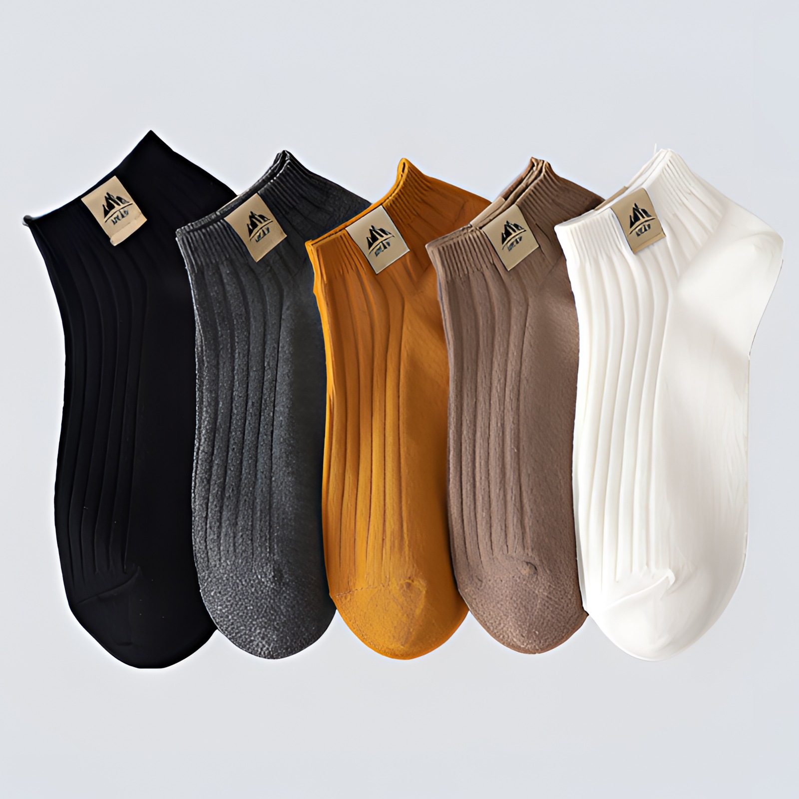 2发5双潮流吸汗浅口短筒男生袜子男士运动船袜春夏薄款短袜防臭