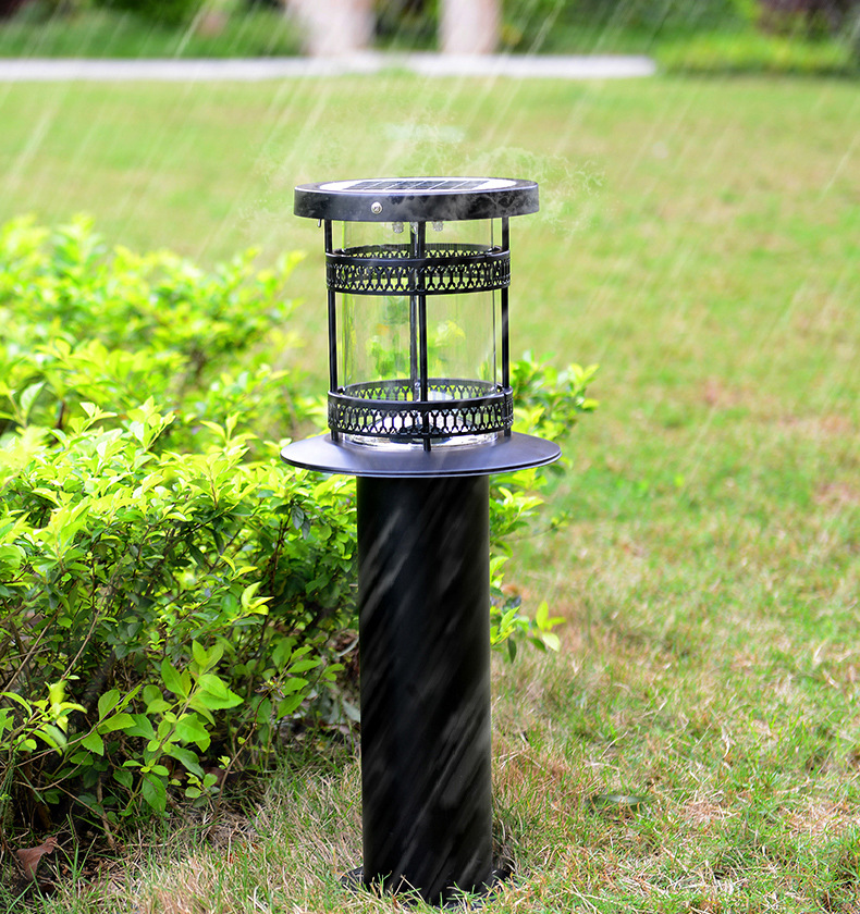 户外公园广场草地灯圆形庭院灯现代园林灯别墅花园太阳能草坪灯