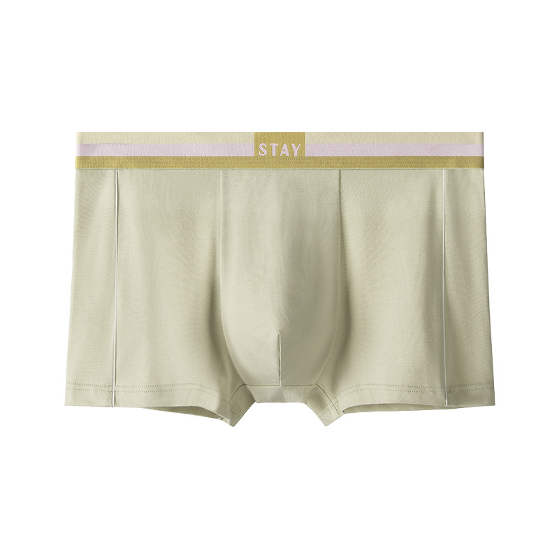 [Xiaohongshu Hot Sale] Men's Underwear Men's Modal Cotton Mid Waist plus Size Boxers Young Men's Factory Wholesale