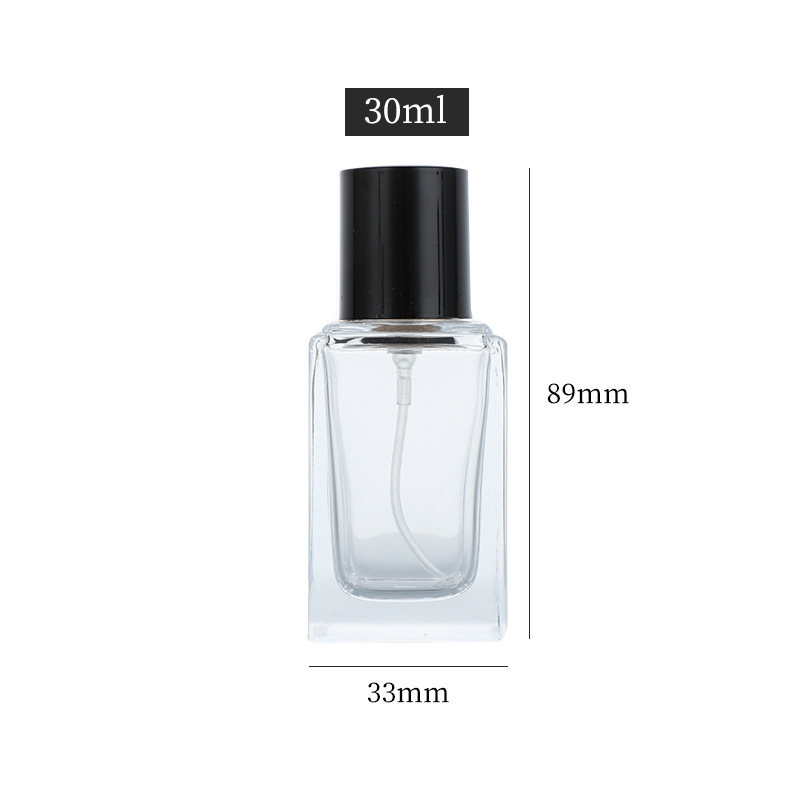 Perfume Sub-Bottles 5ml Portable Press Spray Bottle Transparent Glass Cosmetic Empty Bottle Wholesale Fine Mist Spray Bottle