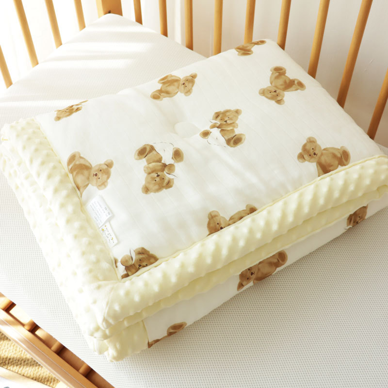 Cotton Gauze Baby Quilt Beanie Velvet Comforter Baby Blanket Spring, Summer, Autumn and Winter Four Seasons Universal
