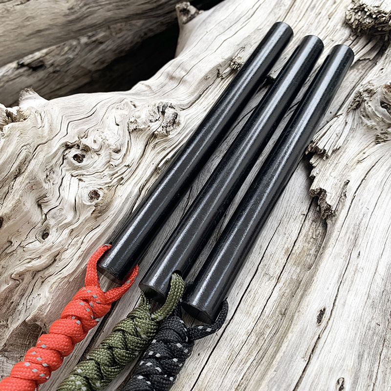 跨境热销户外打火棒镁棒 带刮片野营打火石取火棒 大号求生取火器