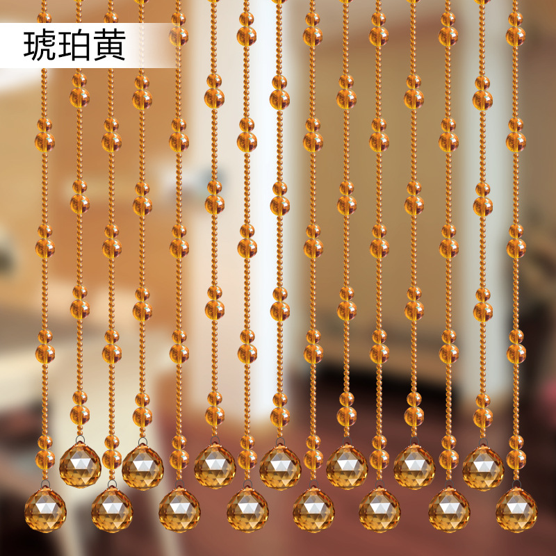 s〃s〃水晶葫芦珠帘成品帘屏风挂帘隔断门帘过道玄关厨房厕所卧室