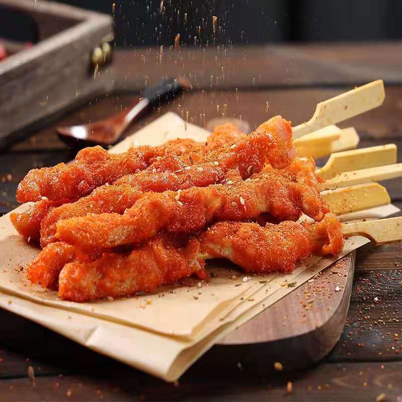 骨肉相连半成品冷冻油炸脆骨肉串串小吃商用烧烤食材川香鸡柳批发