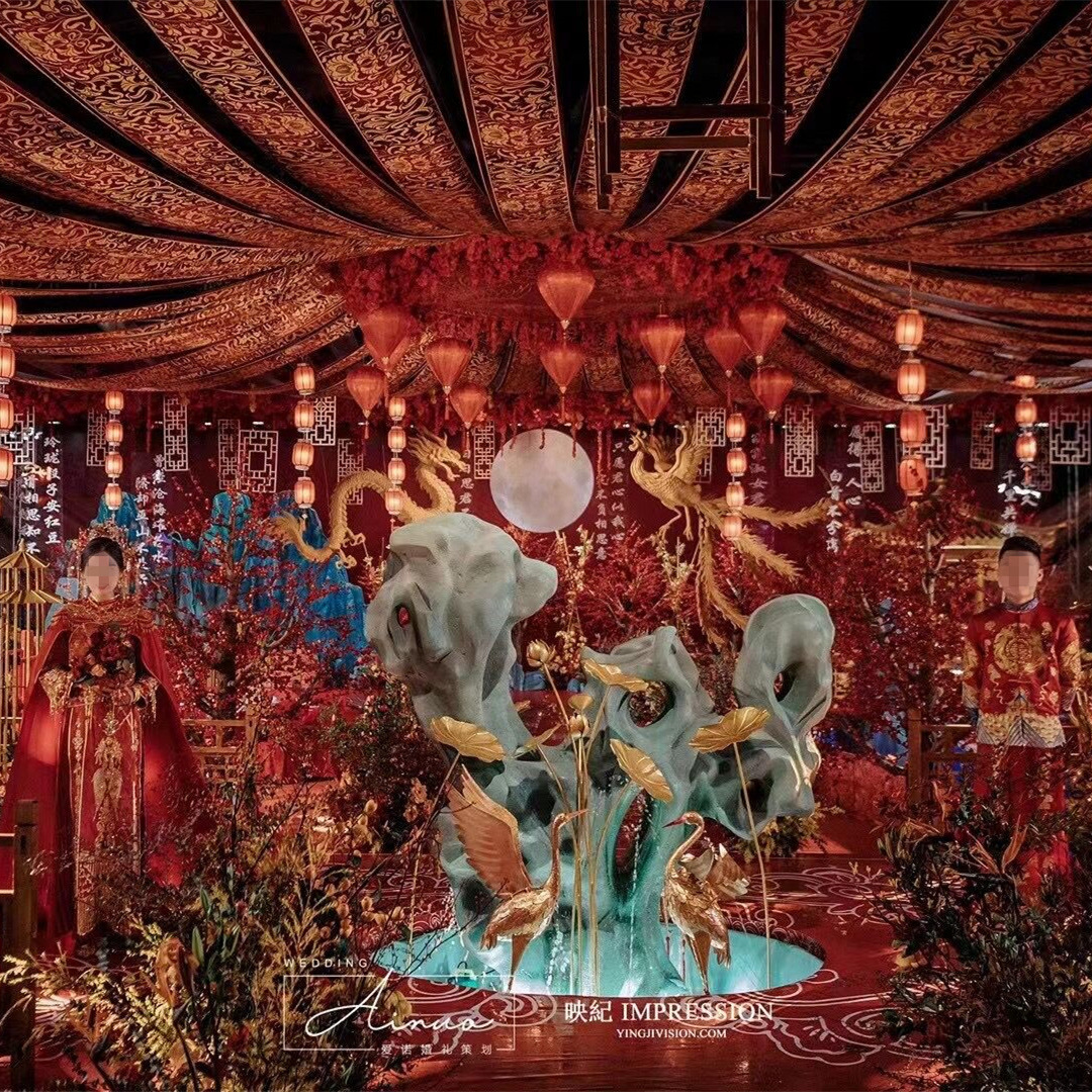 纱幔飘窗儿童超仙古装头饰女童古风汉服对夹发饰宝宝古代流苏步摇发夹