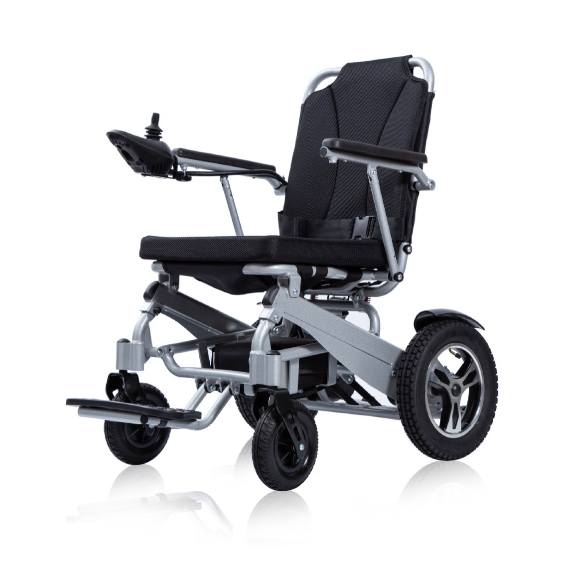 外贸出口铝合金轮椅折叠轻便减震老年多功能电动轮椅老人代步车