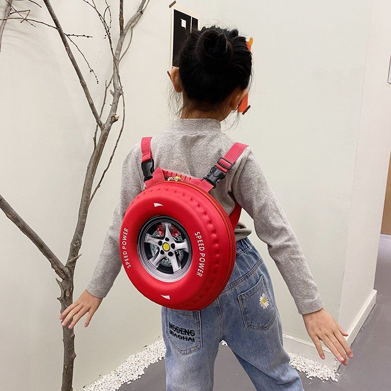 Children's Schoolbag Kindergarten Cartoon Schoolbag Car Backpack Hard Shell Backpack Car Wheel Bag Factory Wholesale