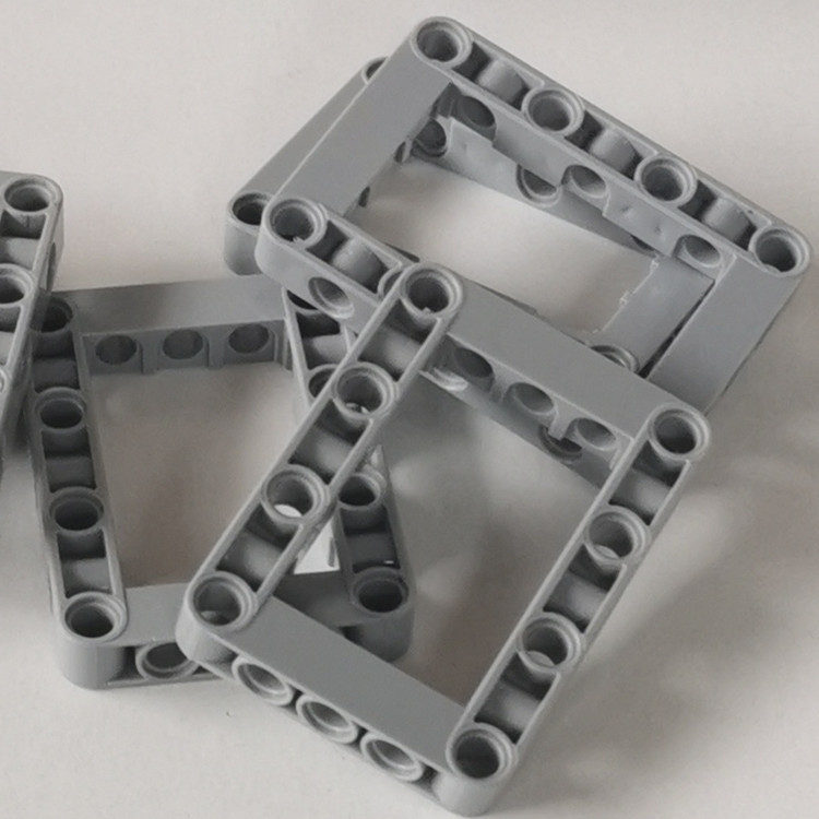 兼容乐高64179带孔框架国产积木ev3零配件5x7孔臂圈梁4539880散件