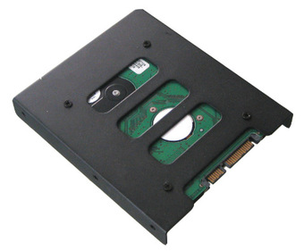 电脑硬盘托架2.5寸转3.5寸支架 固态硬盘ssd架子机箱扩展铁架子