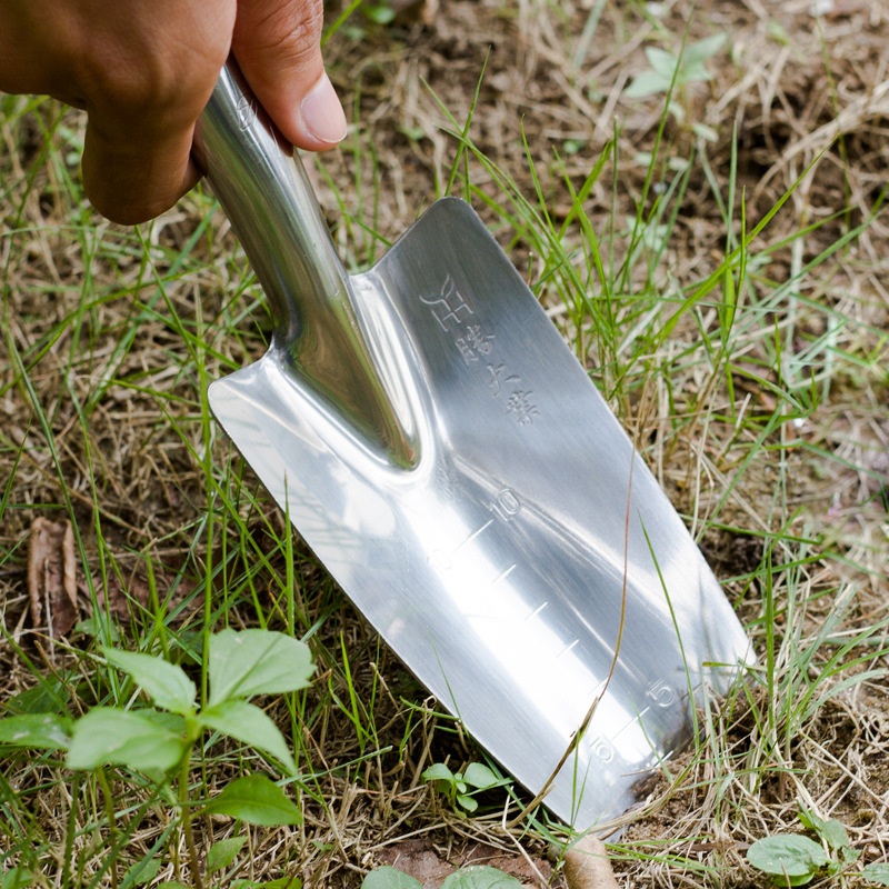 批发胜大业园艺工具小铲子种花盆栽种菜栽花赶海加厚不锈钢花园户