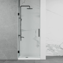 无框铰链单开门淋浴房10mm钢化玻璃frameless hinge shower door