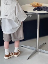 男童时尚休闲短袖T恤2024年夏季新款儿童韩版小众宽松体恤衫批发