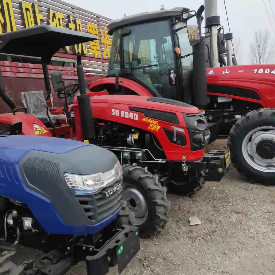 804中型东方红动力拖拉机四驱四缸加重后桥90马力农用拖拉机