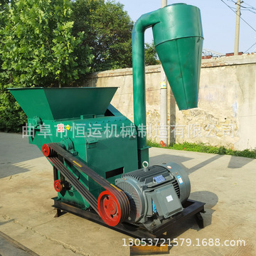 大型沙克龙秸秆草料粉碎机 花生秧除尘粉草机-阿里巴巴