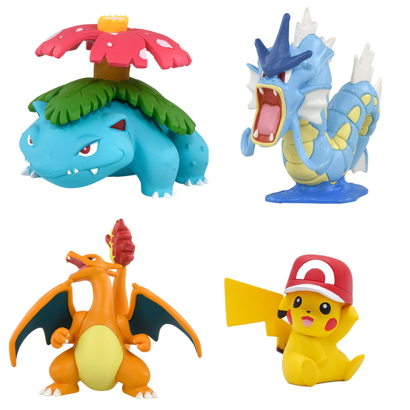 tomy宠物小精灵宝可梦口袋妖怪喷火龙暴鲤龙手办模型手办皮卡丘